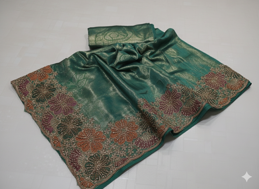 BANARSI SILK SAREES || WITH BORDER WORK
