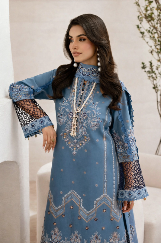 Ghazal Luxury Lawn Collection Vol 4 - G-407 - Unstitched