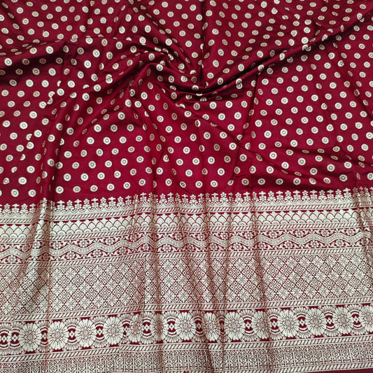 Banarsi Brocade havy border 1 quantity 1 mtr