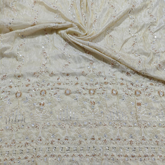 Cosmos Daman hand work fabric